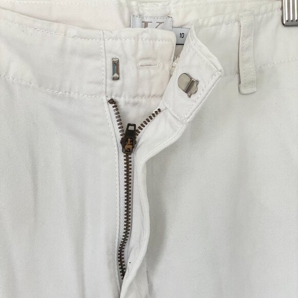 Calvin Klein Jeans Beige Cotton Ankle or Capri Pant – Women’s Size 10 - Picture 4 of 10